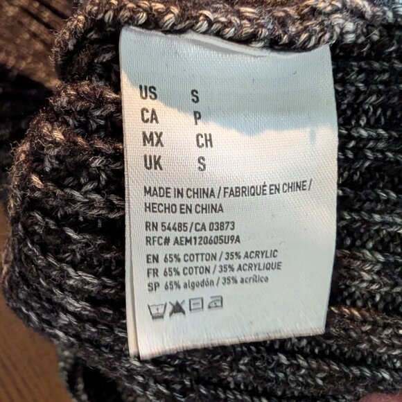 American Eagle Sweater Seriously Soft Gray Knit Size Small - Picture 7 of 10